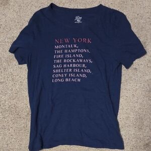 J Crew New York Hamptons Long Island Tee Sz S